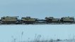 Tanks transported by train in Kansas after Biden announces M1 Abrams support for Ukraine