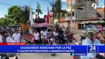 Pobladores se unen para liberar vías bloqueadas en el sur del Perú y piden el cese de la violencia