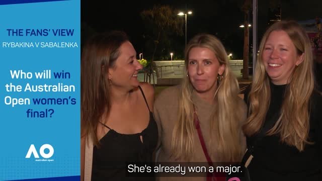 The Fans' View: Rybakina v Sabalenka - Who will win the Australian Open?