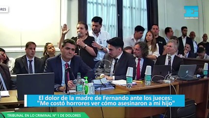 El dolor de la madre de Fernando ante los jueces: "Me costó horrores ver cómo asesinaron a mi hijo"