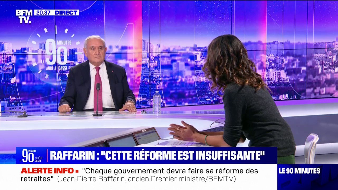 Jean-Pierre Raffarin sur la réforme des retraites: "Je pense que le gouvernement ne peut pas renoncer"