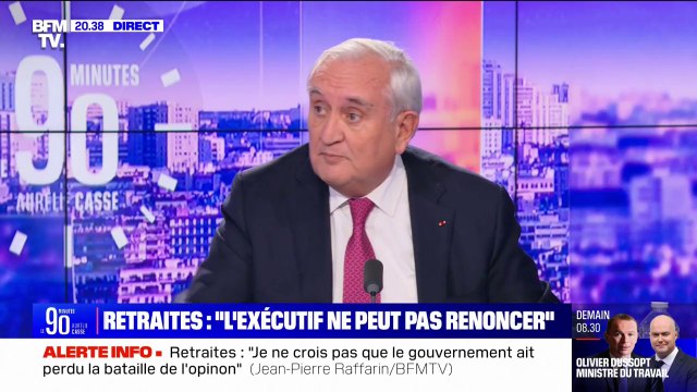 Jean-Pierre Raffarin: La rue n'est qu'une fraction du peuple, ce n'est pas le peuple