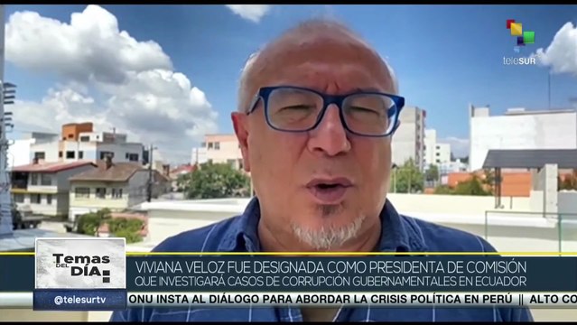 Ecuador: Viviana Veloz es designada presidenta de la Comisión de Investigación de casos de corrupción gubernamental