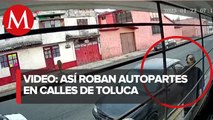 Captan a banda dedicada al robo de autopartes en Toluca, Edomex