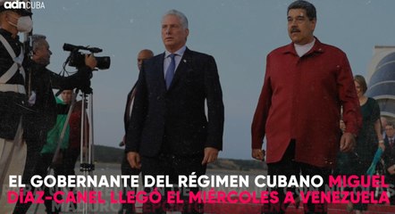 Díaz-Canel realiza viaje relámpago a Venezuela para reunirse con Maduro.
