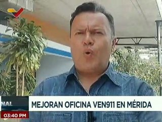 Autoridades del edo. Mérida ejecutan acciones para dar celeridad a la respuesta del Ven911
