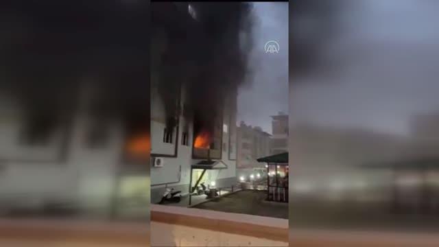 Evi yaktığı öne sürülen kiracı gözaltına alındı