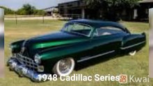 1948 Cadillac Series 61 Club Coupe . Classic cars show muscle cars American video