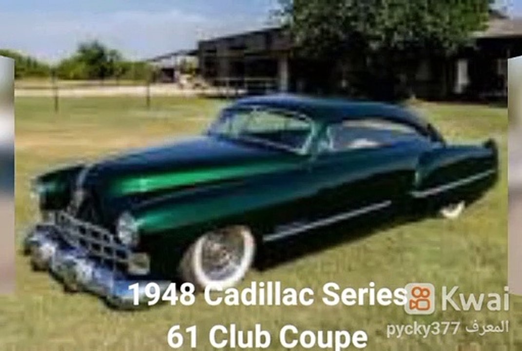 1948 Cadillac Series 61 Club Coupe . Classic cars show muscle cars American video
