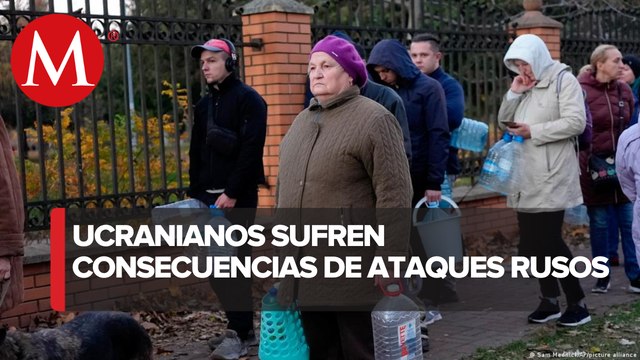 En Ucrania, ciudadanos de Odesa realizaron filas para obtener agua por un nuevo corte de suministro