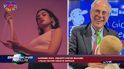 Sanremo 2023, Crisanti contro Madame:  i falsi vaccini andava espulsa'