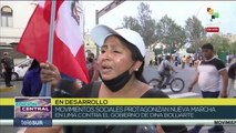 Ciudadanos peruanos protagonizan una nueva marcha contra Dina Boluarte