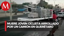 Joven ciclista murió tras ser atropellado por un conductor de camión en Querétaro
