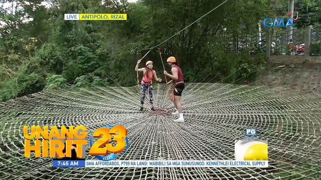 Higanteng sapot sa Hinulugang Taktak with UH Funliners | Unang Hirit