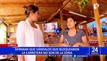 Cañete: comerciantes de Cerro Azul temen por presencia de violentistas y piden el cese de las protestas