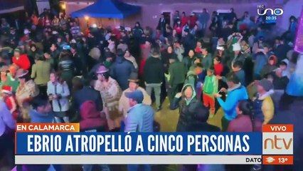 Ebrio atropello a  cinco personas en Calamarca