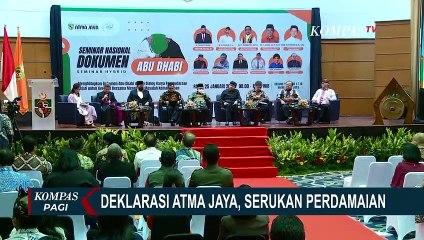 Deklarasi Atma Jaya, Generasi Muda Diajak Implementasikan Dokumen Abu Dhabi!