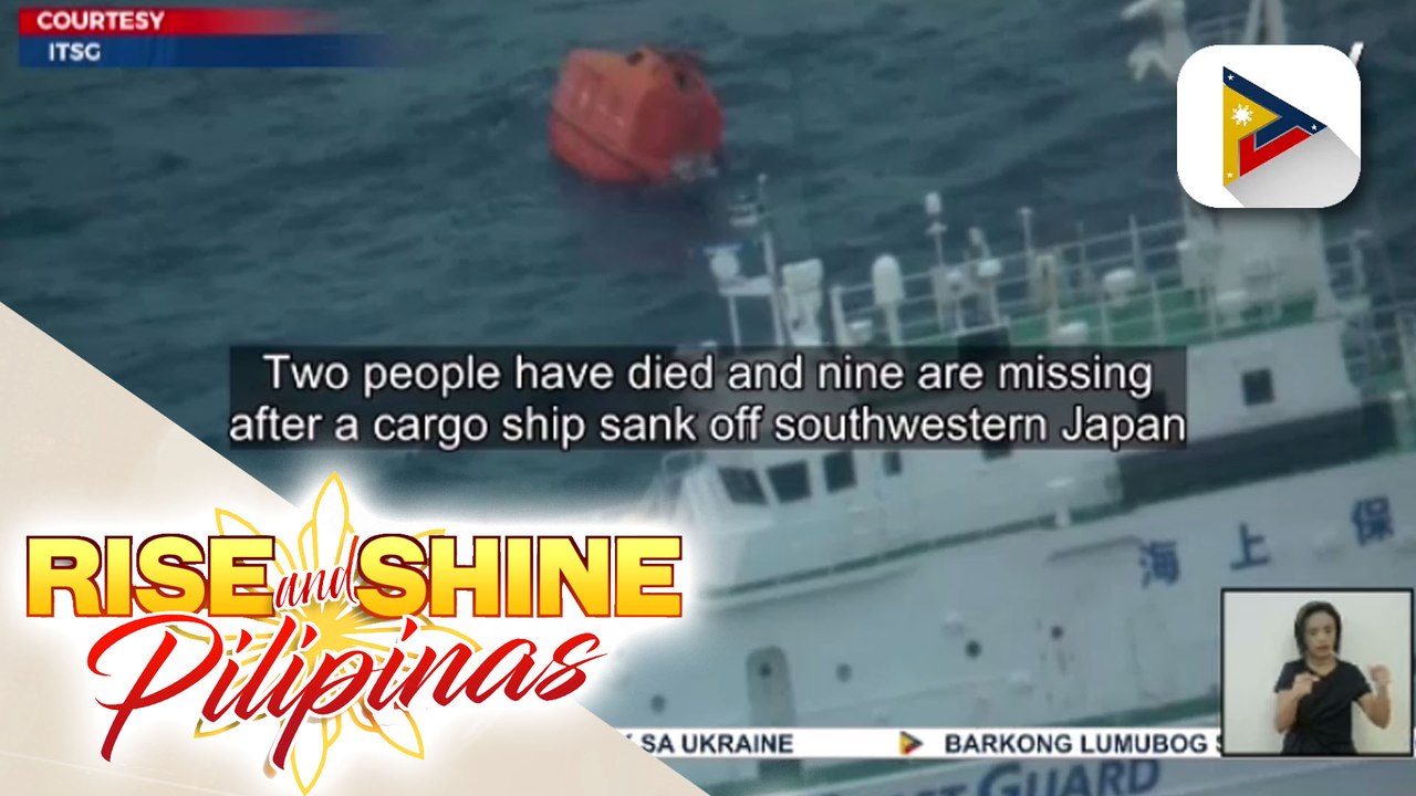 8 crew, patay sa paglubog ng barko sa karagatan ng Japan