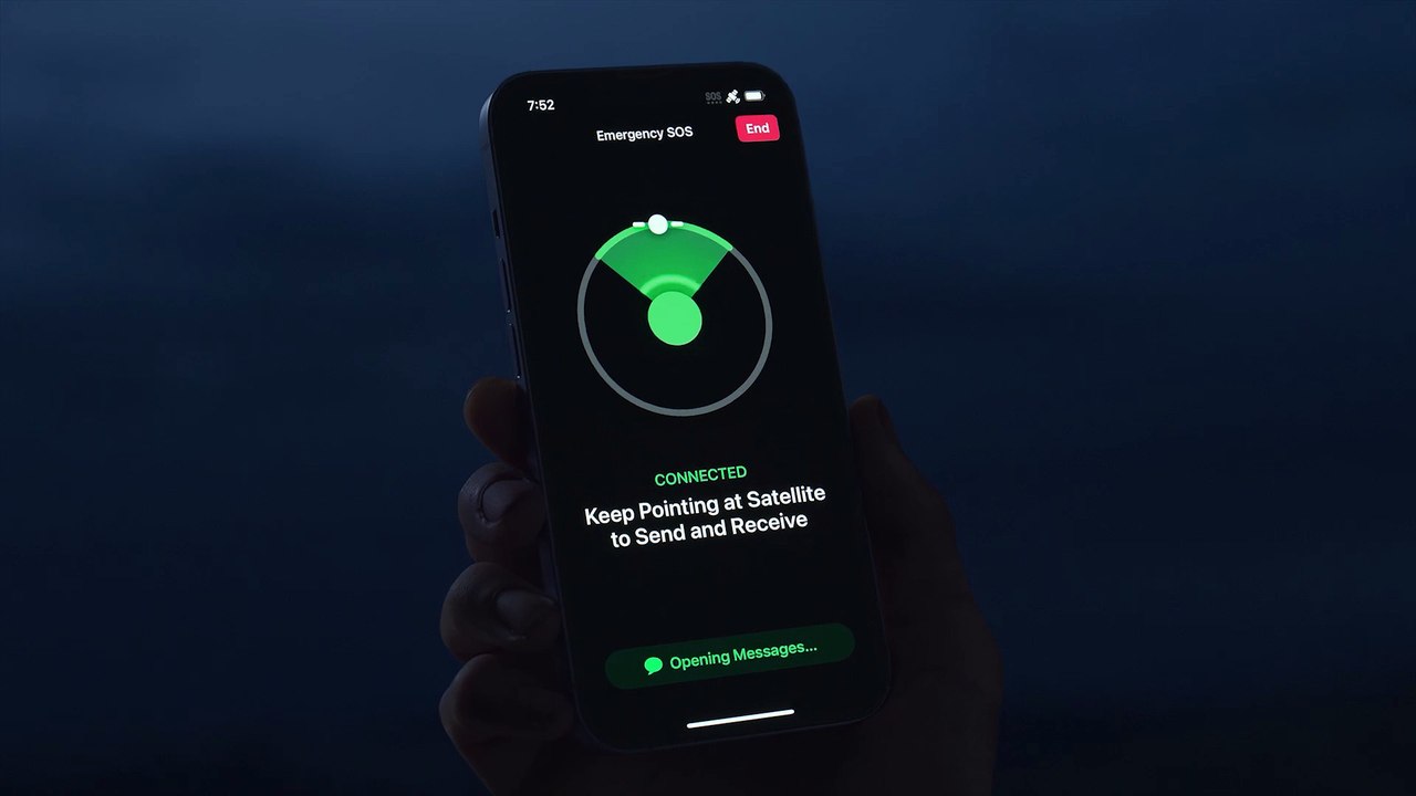 iPhone 14  - Rescue Emergency SOS via satellite