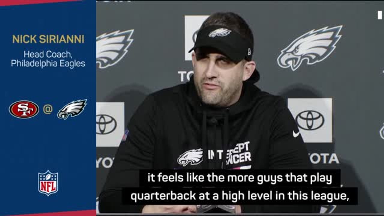 Eagles' Sirianni pleased to face a rising star QB in Purdy