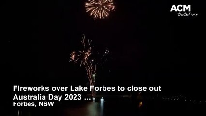 2023 Australia Day fireworks in Forbes, NSW