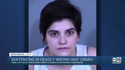 Wrong-way driver sentenced in deadly crash