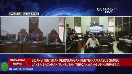 Download Video: Terdakwa Obstruction of Justice Agus Nurpatria Dituntut 3 Tahun Penjara