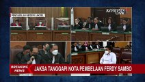 Jaksa Minta Majelis Hakim untuk Tolak Seluruh Pledoi Terdakwa Ferdy Sambo