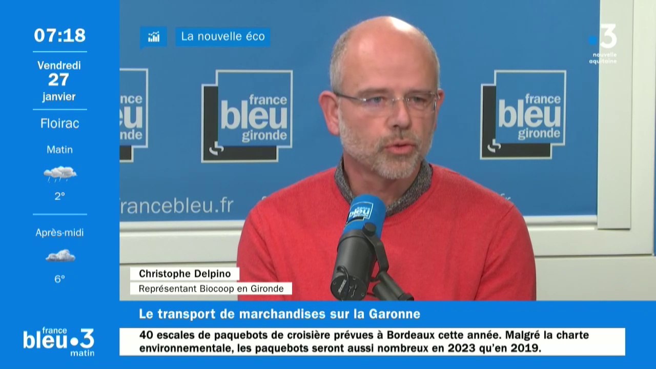 Christophe Delpino, représentant des magasins Biocoop en Gironde