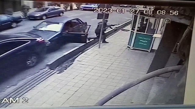 Azerbaycan'ın Tahran Büyükelçiliğine yapılan saldırının görüntüleri yayınlandı