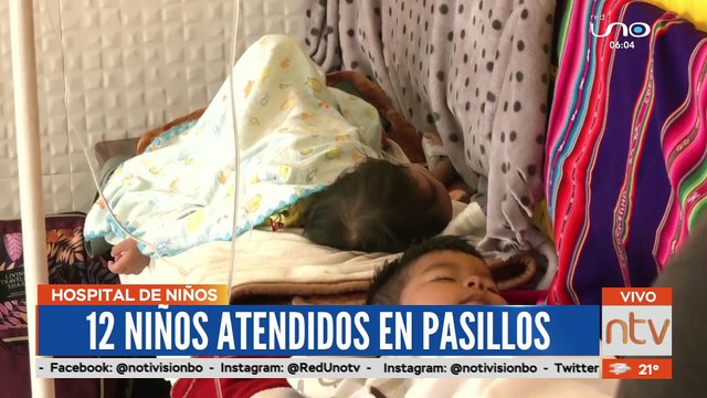 Dengue satura el Hospital de Niños y obliga a atender a los pacientes en los pasillos