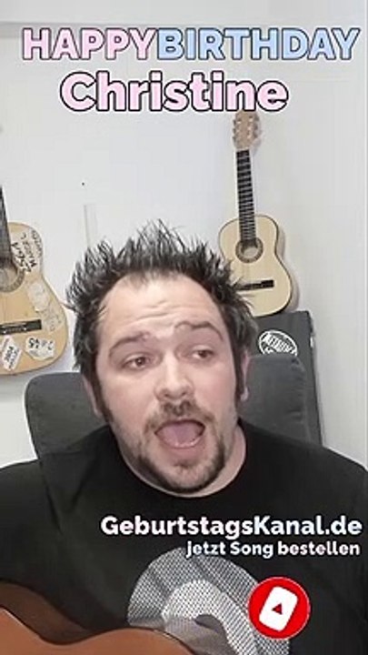 Happy Birthday, Christine! Geburtstagsgrüße an Christine