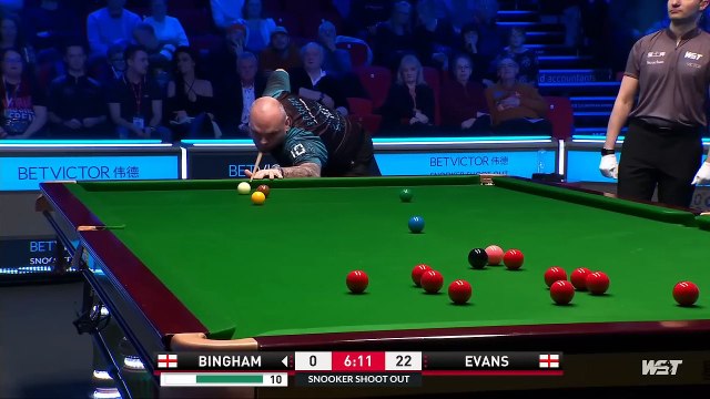 Stuart Bingham Vs Reanne Evans Shootout Snooker 2023 shot to shot Match trick shot English