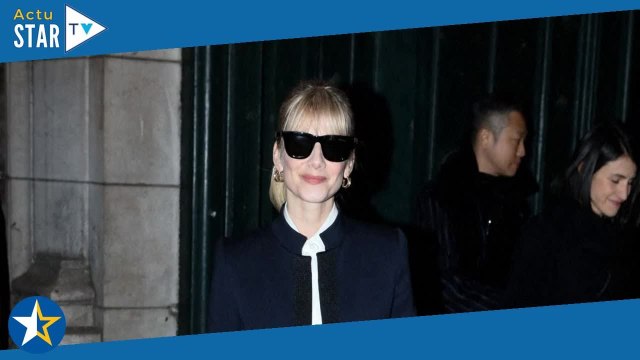 Mélanie Laurent : Costume sombre et lunettes de soleil pour une rare sortie, proche d'un fils de u