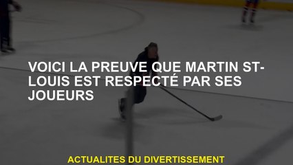 Voici la preuve que Martin St-Louis est respecté par ses joueurs