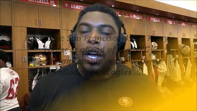 San Francisco 49ers Kerry Hyder Jr ahead of the NFC Championship game with Philadelphia Eagles