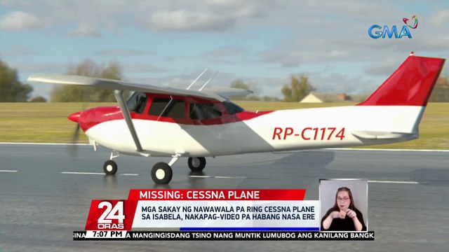 Naguilian, Maconacon, at Divilacan sa Isabela, muling sinuyod ng mga awtoridad para mahanap ang Cessna plane | 24 Oras