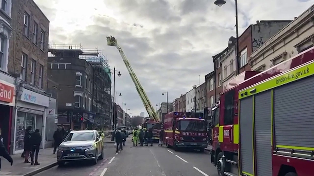 Building collapse: 20 people evacuated as firefighters at scene in Stoke Newington