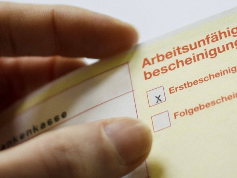 Ausfall im Job: Krankenstand in Deutschland auf Rekordniveau