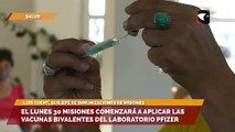 El lunes 30 Misiones comenzará a aplicar las vacunas bivalentes del laboratorio Pfizer