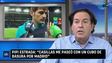 Pipi Estrada relata la noche en la que Casillas le paseó con un cubo de basura por Madrid