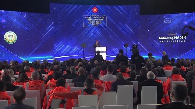 Bakan Dönmez, Söğüt Altın Madeni Tesis Açılışı ve İlk Altın Dökümü Töreni'nde konuştu