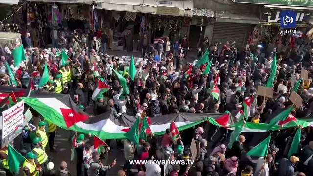 مسيرة منددة بانتهاكات تل أبيب في فلسطين ومجزرة جنين
