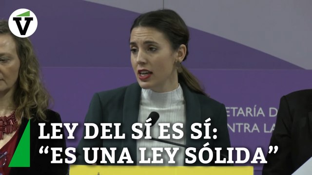 Montero defiende la ley del 'solo sí es sí' pese a las críticas del Gobierno y víctimas: Es sólida