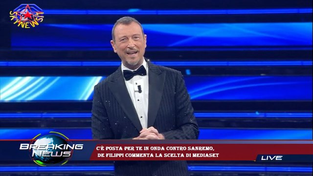 C'è Posta Per Te in onda contro Sanremo, De Filippi commenta la scelta di Mediaset