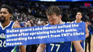Luka Dončić Leaves Game vs  Suns With Ankle Injury