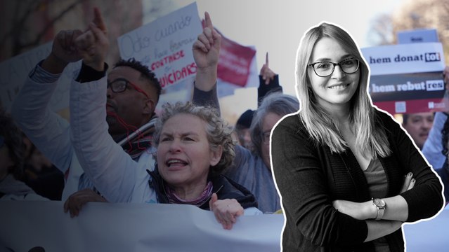 Los médicos y los profesores, en huelga para exigir mejoras laborales