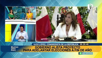 Ilich López: “Hay bancadas a favor del adelanto de elecciones, pero no presentan nada”