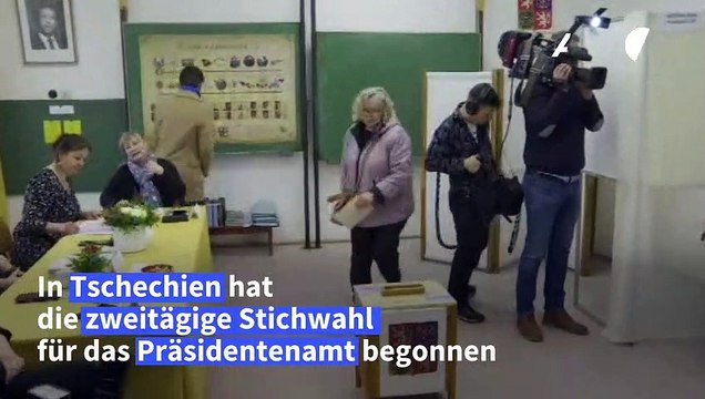 Zweite Runde der Präsidentschaftswahl in Tschechien begonnen