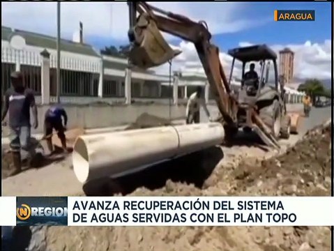Plan Topo avanza recuperación del sistema de aguas servidas en distintos sectores del estado Aragua